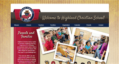 Desktop Screenshot of highlandchristianschool.com